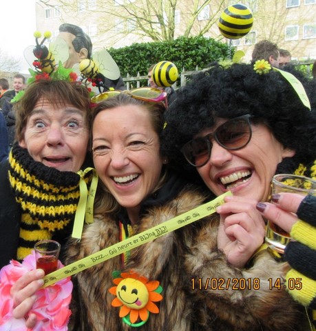 Rol gepersonaliseerd lint Carnavalsgroep De Bijtjes
