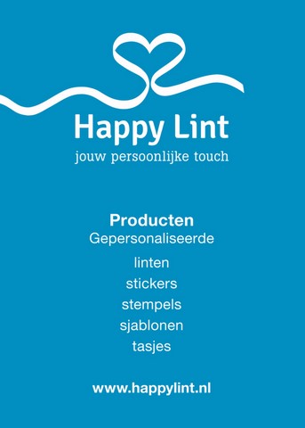 visitekaartje achter